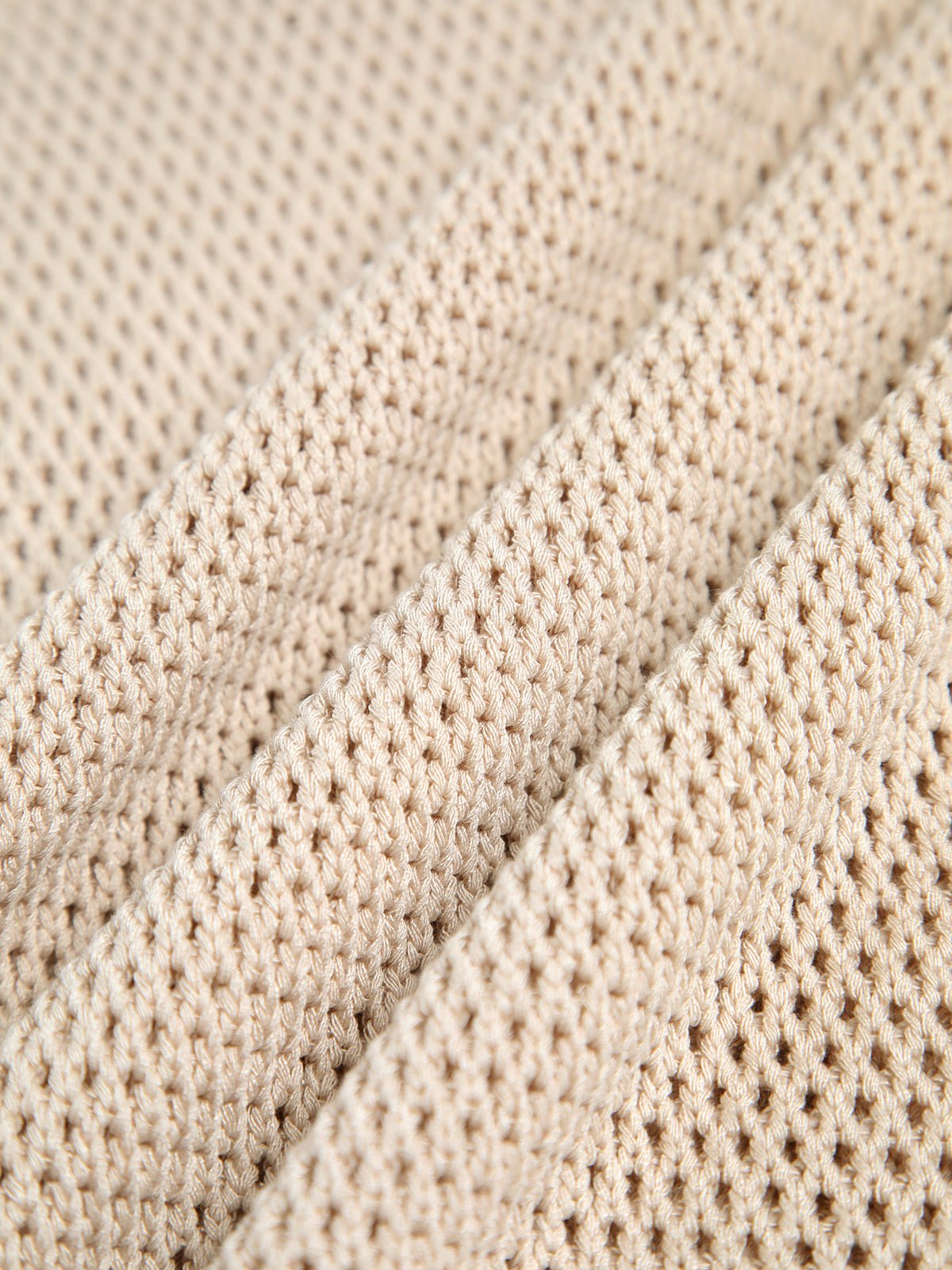 Knit Hollow Solid Tank Top - 图片 9