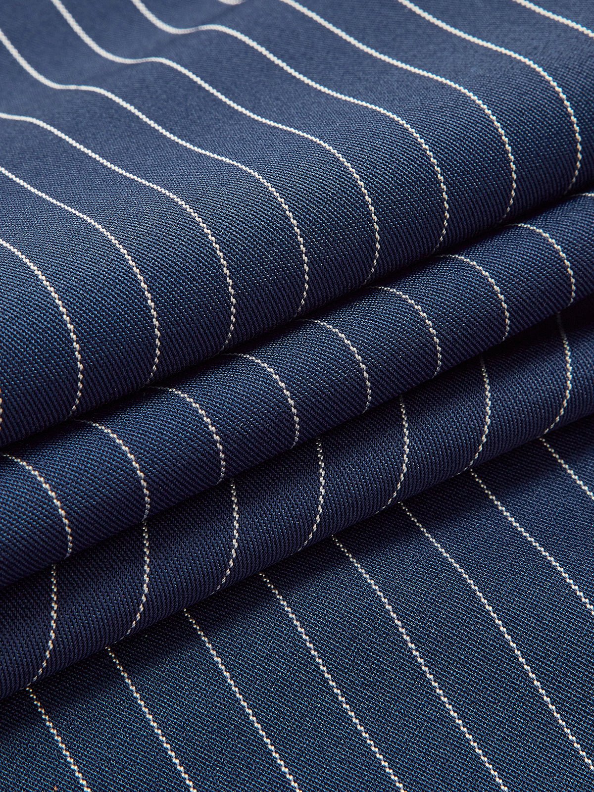 Pinstripe Pleated Wide-Leg Pants - 图片 7