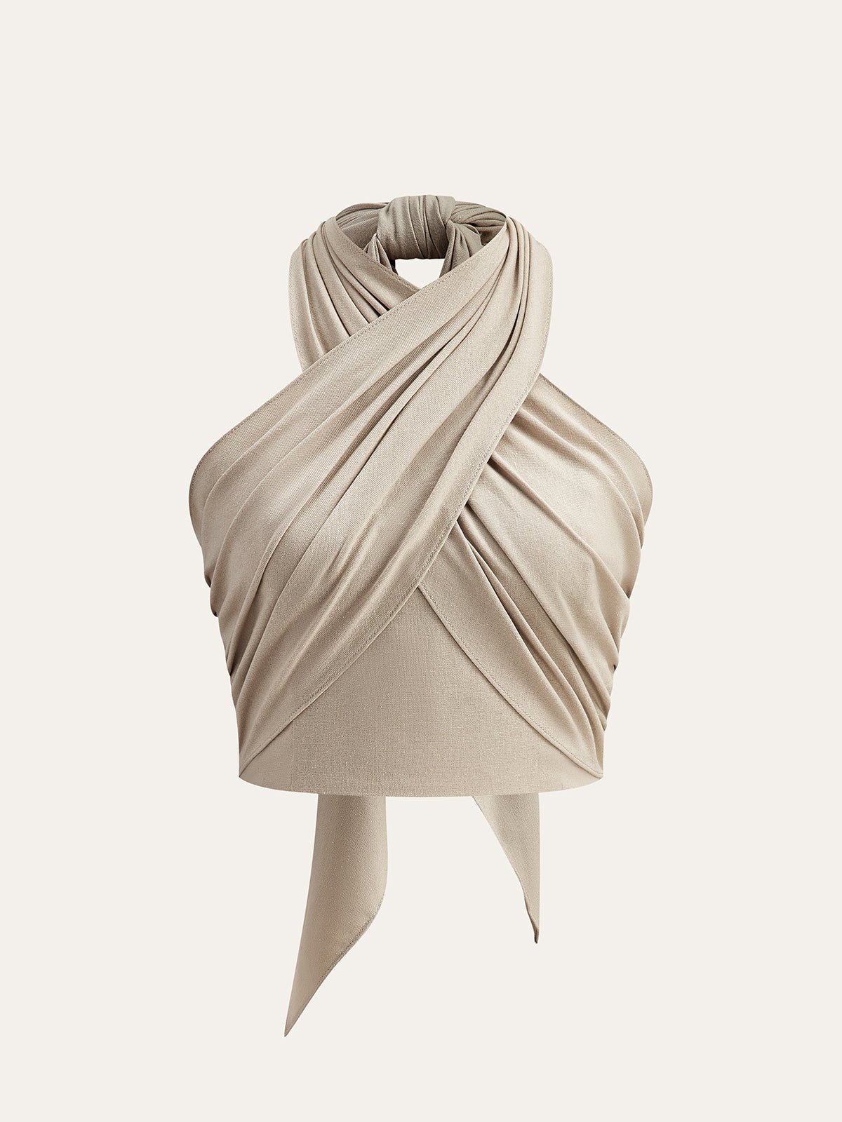 Cotton & Line Crisscross Halter Fitted Tank Top - 图片 3