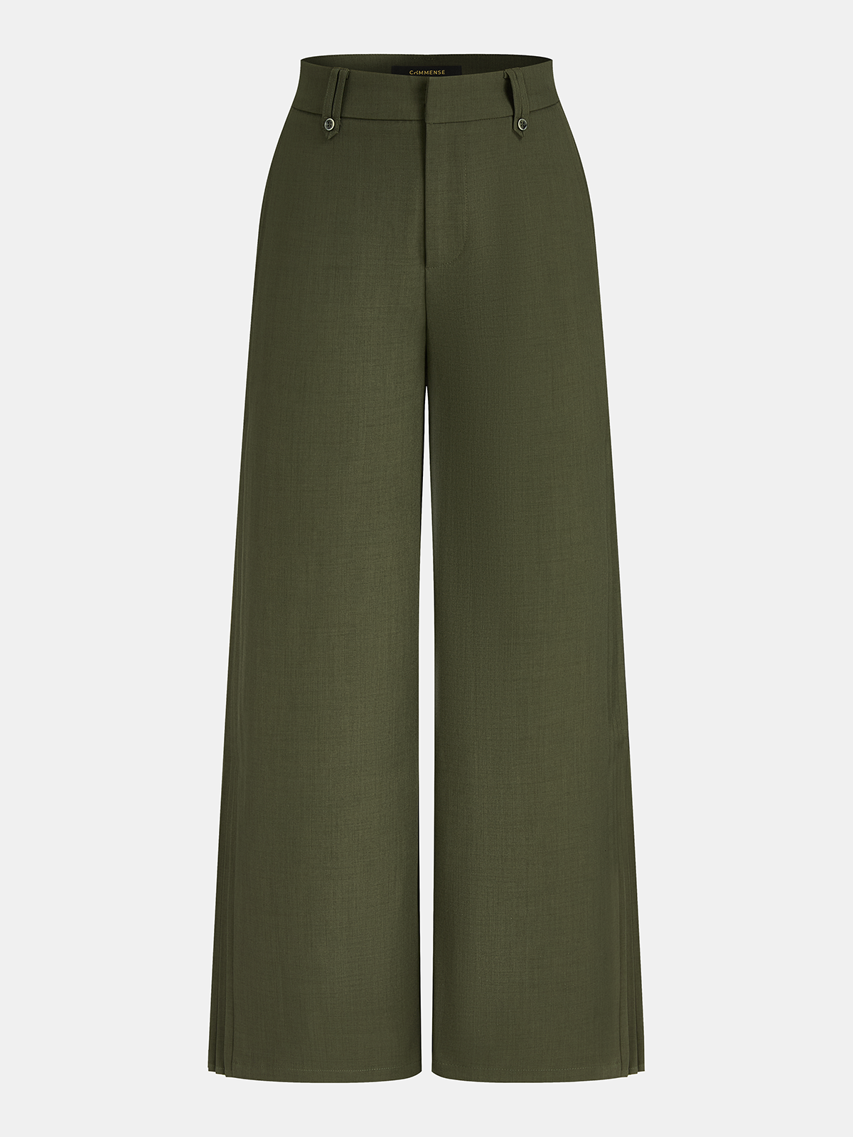 Side Pleated Wide-Leg Pants - 图片 6