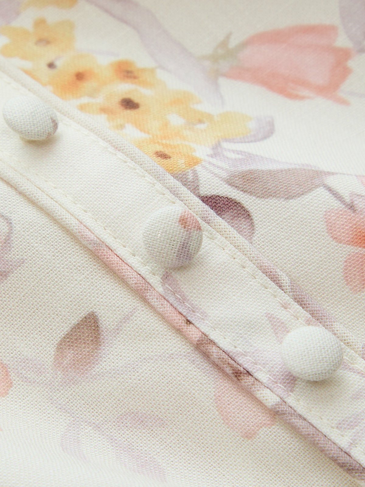 Floral Bird Print Bustier Strap Midi Dress - 图片 4